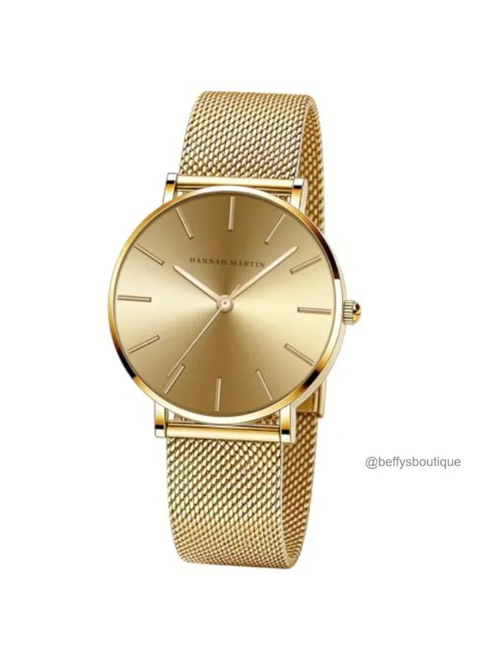 Luxury Vintage Women's Watch, 36mm Stainless Steel Band, Analog Quartz, Water